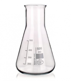 Erlenmejera kolbas, plata kakla