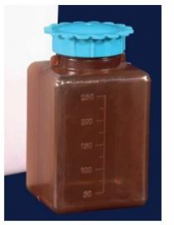 Tumša PP kvadrātveida pudeles ar UV aizsardzību