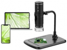 USB+Wi-Fi mikroskops 1000x ar statīvu