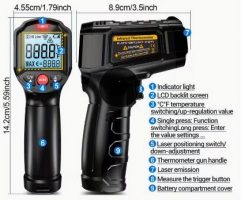 Infrasarkanais termometrs TH202