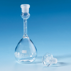 Reischauer piknometri ar graduētu kakliņu